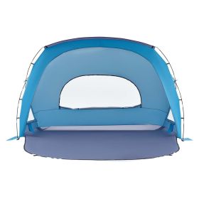 Beach Tent Sun Shelter for 6 Person, UPF 50+ Protection, Portable Sun Shade Canopy with Carrying Bag & Sand Pockets (Default: Default)
